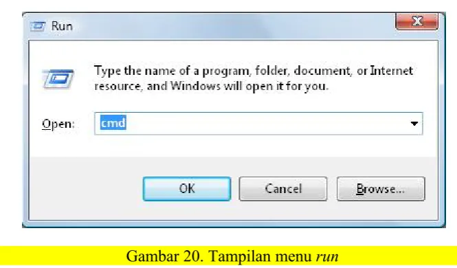 Gambar 21. Tampilan dari command promt