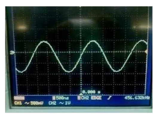 Gambar 4.3 Output IF Amplifier 1 TR3 C945