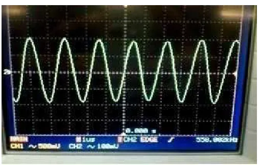 Gambar 4.4 Output IF Amplifier 2 pin 10 IC LA1260