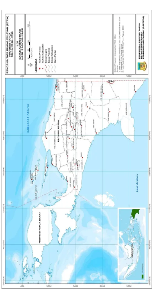 Gambar 2.1 Peta Administratif Provinsi Papua