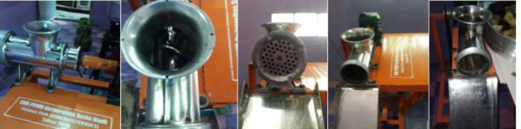 Gambar 5 Mesin penggiling ubi  Komponen utama mesin penggiling ubi antara lain : 