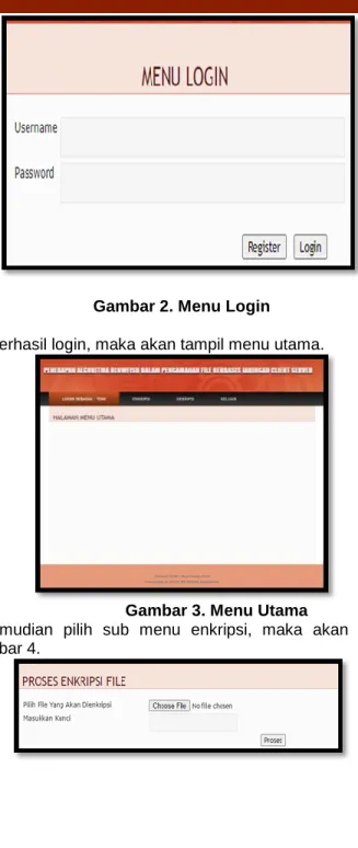 Gambar 3. Menu Utama 