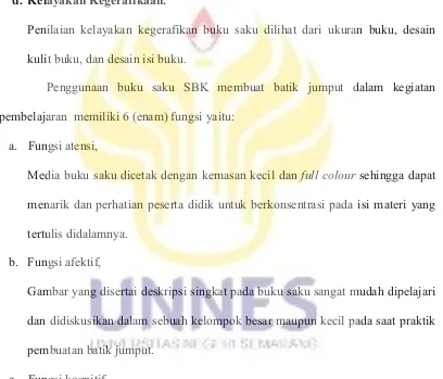 Gambar yang disertai deskripsi singkat pada buku saku sangat mudah dipelajari 