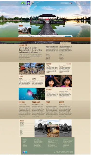 Gambar 6. Desain Implementasi Rancangan CRM pada Sistem Informasi Pariwisata Lombok 