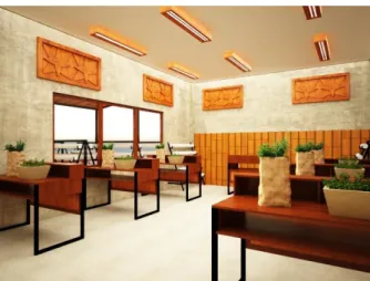 Gambar 18. Perspektif  Ruang Praktek Dapur 