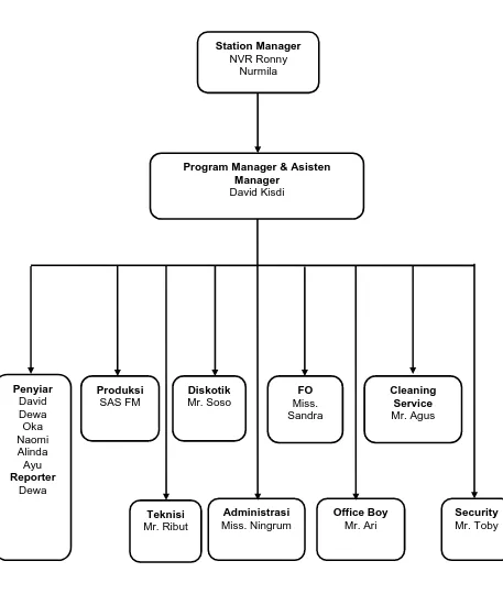 Gambar 3.2 Struktur Organisasi SAS FM 