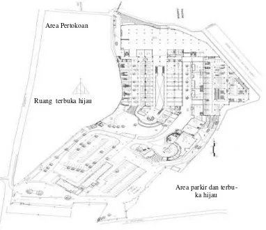 Gambar 1. Site Plan Cihampelas Walk Bandung