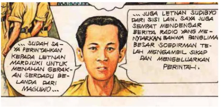 Gambar 4.12. sampai dengan 4.16 berikut adalah visualisasi perintah Letkol  Soeharto terkait perintah penyerangan ke Ibu Kota Yogyakarta