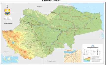 Gambar Peta Provinsi Jambi 