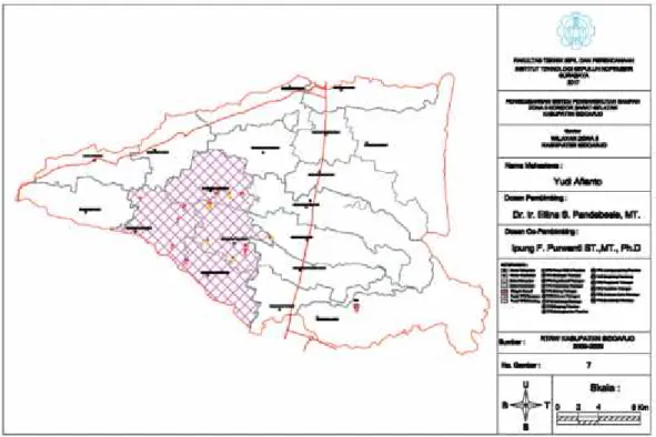 Gambar 3.1. Lokasi Zona 3 Kabupaten Sidoarjo