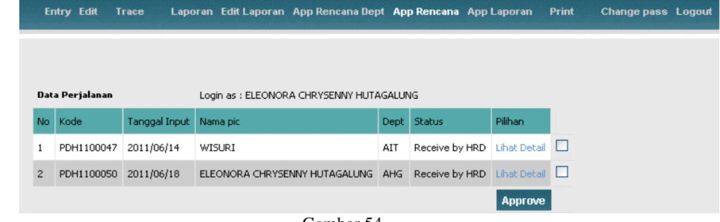 Gambar 53  2.   Menu App Rencana 