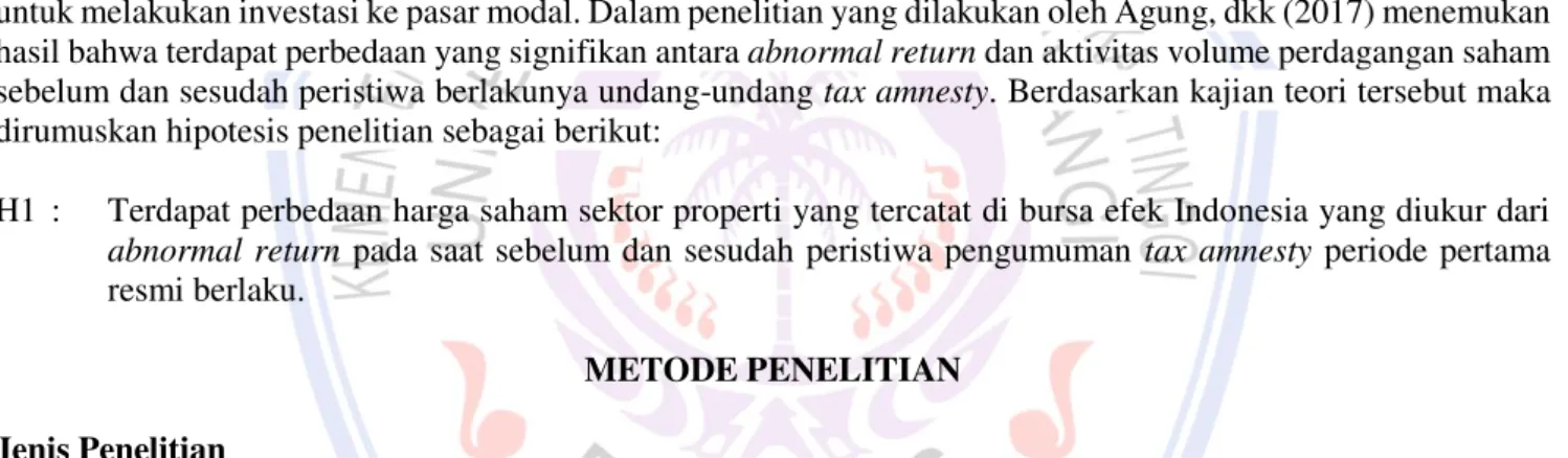 Gambar 3.1 Periode pengamatan  Sumber: Hasil pengolahan data, 2017 