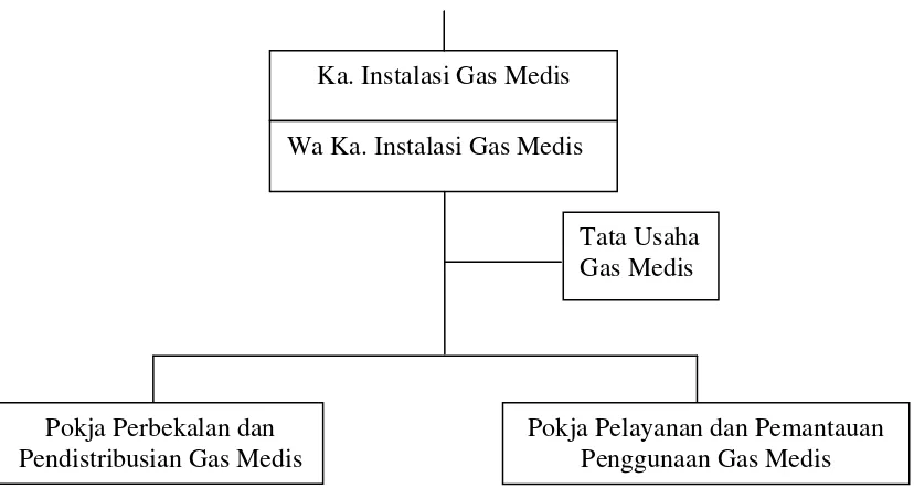 Gambar 3. 3 Struktur Organisasi Instalasi Gas Medis RSUP H. Adam Malik 