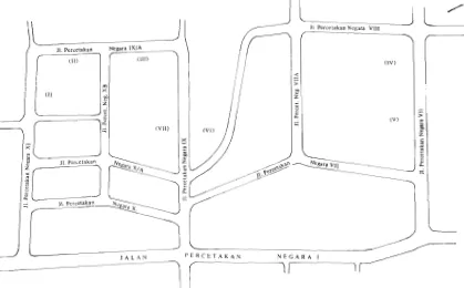 Gambar 1. Peta daerah penelitian di Rawasari, Jakarta 