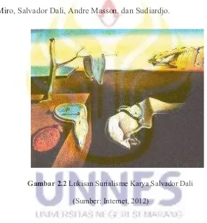 Gambar 2.2 Lukisan Surialisme Karya Salvador Dali 