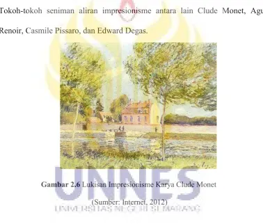 Gambar 2.6 Lukisan Impresionisme Karya Clude Monet 