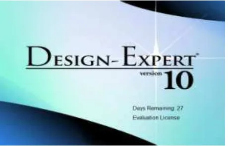 Gambar 3.11. Software Design Expert 