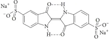 Figure 1 The structure of indigo carmine dye 