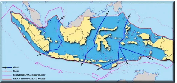 Gambar 2 : Peta Alur Laut Kepulauan Indonesia 33