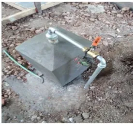 Gambar 3. Sket Instalasi digester biogas 
