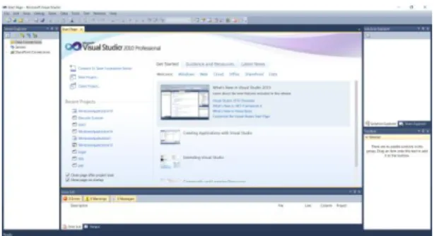 Gambar 3.  Tampilan Barcode Linear  C.  Visual Studio 2010 