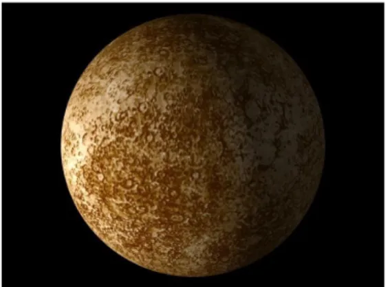 Gambar 2.3 Merkurius  2)  Venus 