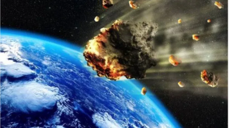 Gambar 2.14 Asteroid mendekati Bumi 