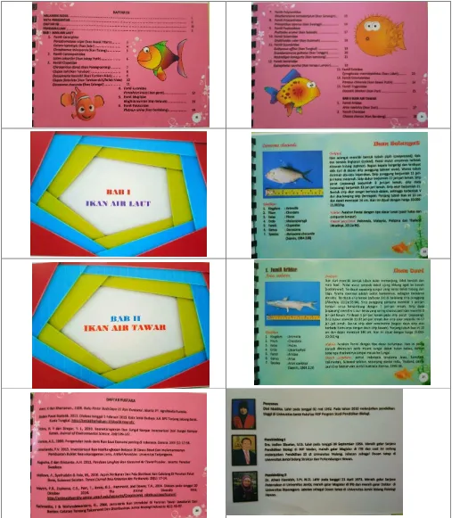 Gambar 1. Tampilan Cuplikan Buku Ilmiah Populer Jenis Ikan di Pasar Kuala Tungkal
