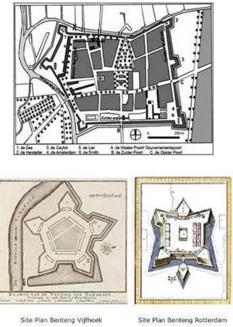 Gambar 2.3 Benteng „Vijfhoek“ tahun 1756 