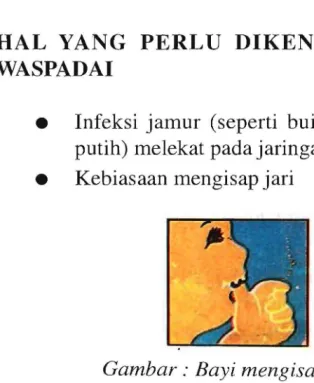 Gambar: Bayi mengisap jari 