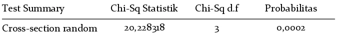 Tabel 4. Hasil uji Likelihood Ratio 