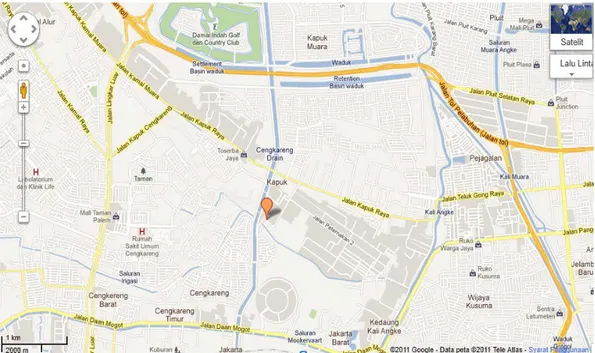 Gambar 4.5 Lokasi Perusahaan (sumber : Google Maps) 