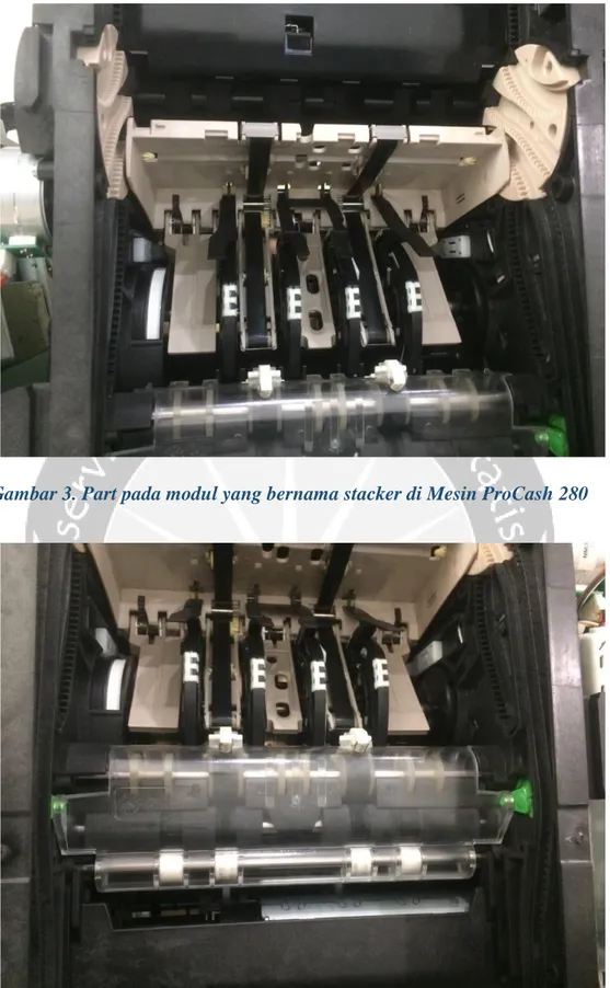 Gambar 3. Part pada modul yang bernama stacker di Mesin ProCash 280 