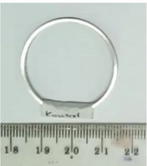 Gambar 2.  Sampel SS304 berbentuk cincin  HASIL DAN PEMBAHASAN 