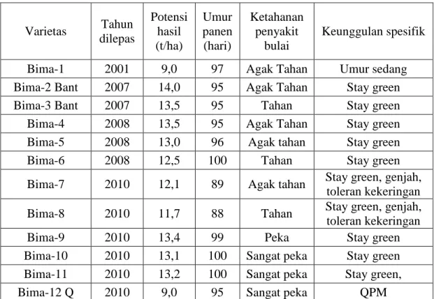 Tabel 2.  Varitas Benih Hibrida 