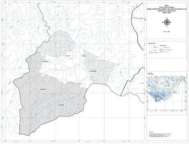 Gambar 4. Peta Usulan Hutan Desa Marga Batin Pengambang, Tahun 2012