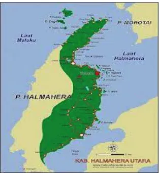 Gambar II.1: Peta Kawasan Teluk Kao, Kabupaten Halmahera Utara