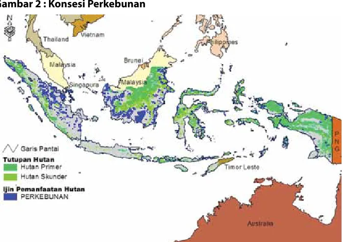 Gambar 2 : Konsesi Perkebunan