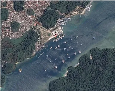 Gambar 3.2 Lokasi Pelabuhan Perikanan Sendang Biru (sumber:  Google Earth, 2017) 