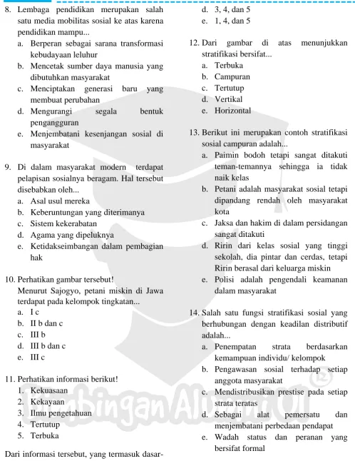 gambar stratifikasi bersifat... 