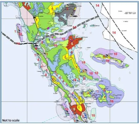 Figure 5. Suitability Map in the Vicinity of the Galang Island based on ICZM 