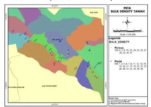 Gambar  3. Peta Tekstur  Tanah,  Kriteria  untuk  Kopi Arabika  dan Robusta.