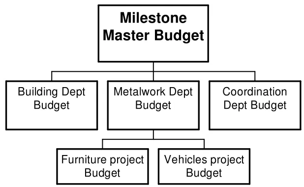 Figure 3.2: Milestone’s budget structure 