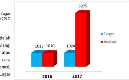 Grafik 3. Perbandingan Capaian Kinerja Cagar  Budaya yang dilindungi pada 2016 dan 2017.