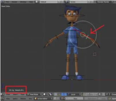 Gambar  7. Add Bone to Object  3.  Generate Rigify 