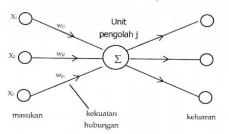 Gambar 2.9 Struktur Unit Jaringan Syaraf Tiruan 