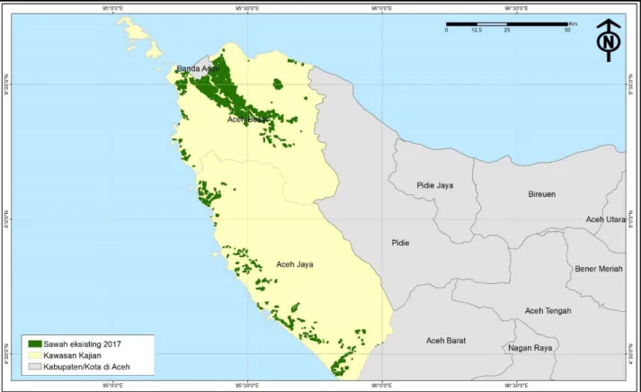 Tabel 4. Koreksi perubahan luasan sawah eksisting 