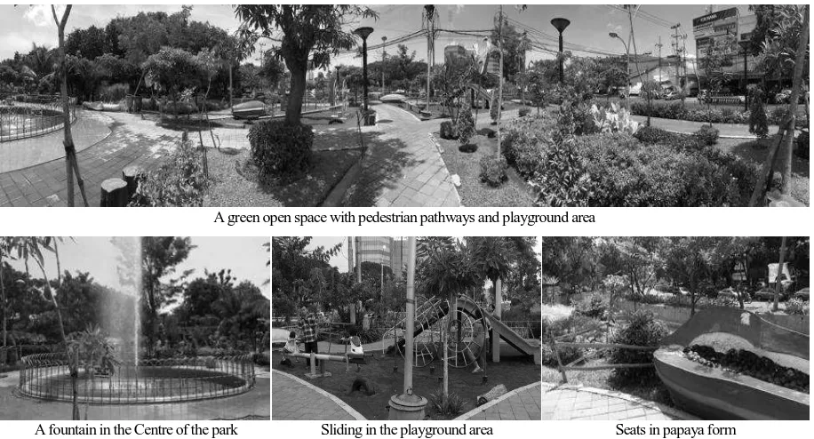 Figure 4.  Friendship park is equipped with passageway for disable people and children playground  