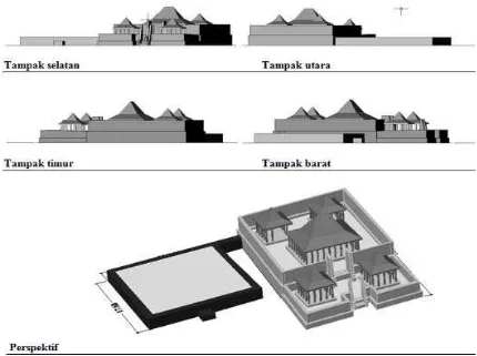 Gambar 1. Ilustrasi Rekonstruksi Istana Kerajaan Banjar di Kuin  