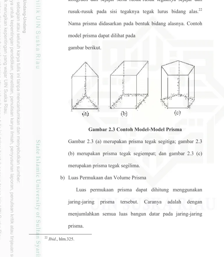 Gambar 2.3 Contoh Model-Model Prisma 